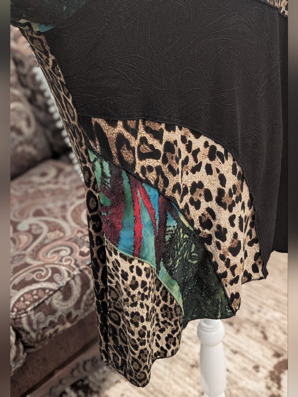 Mixed Animal Print & Patchwork Tunic - Multi Color - Picture 3 of 4